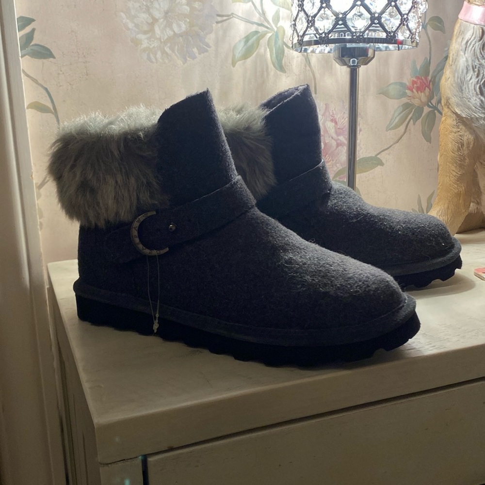 Bear paw ankle boots